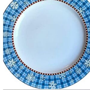 Debbie Mumm Snowflake Dinner Plates, set of 3